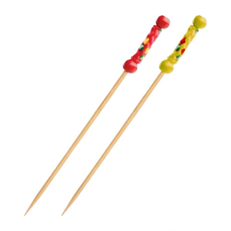 Napichovadlá bambusové na jednohubky Šnúrka  12cm (100ks v bal.)