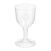 Pohárik kryštál na víno 0,1 l,  6 ks