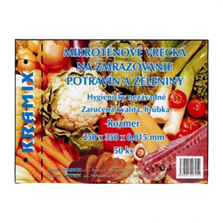 Vrecká mikroténové 25 x 35 cm 15 mic transparentné 50 ks