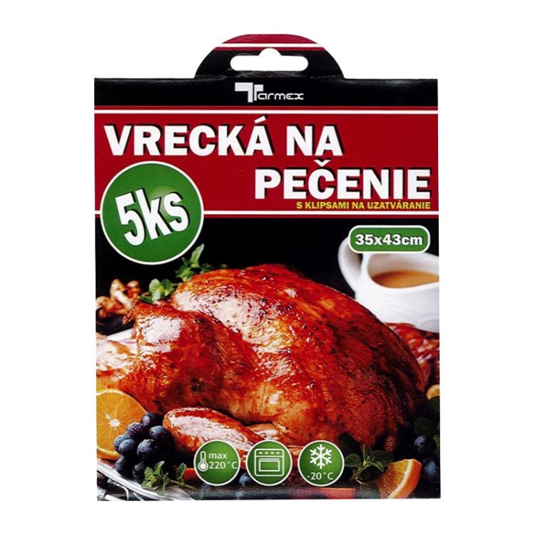 Vrecká na pečenie s klipsami 35cm x 43cm