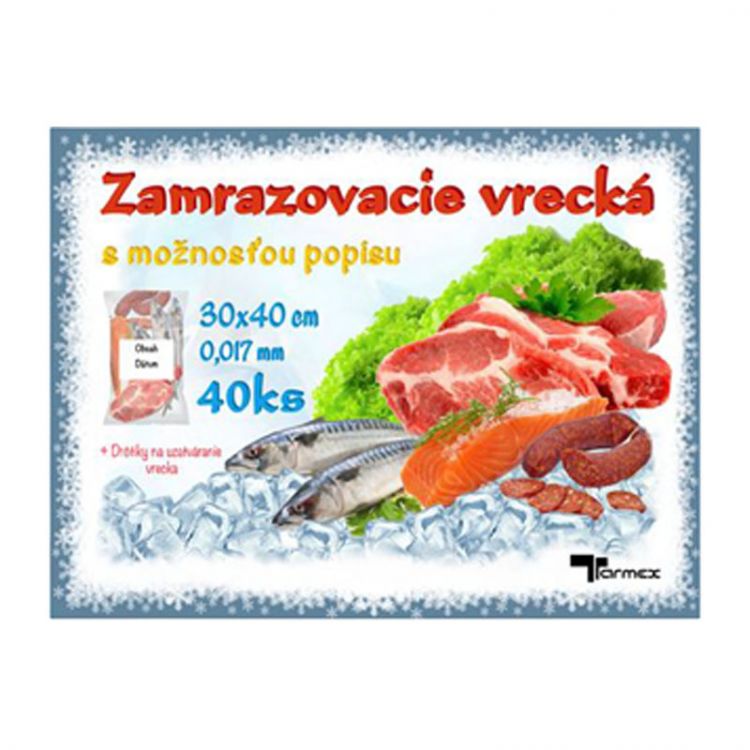 Zamrazovacie vrecká 30x40cm, 40ks