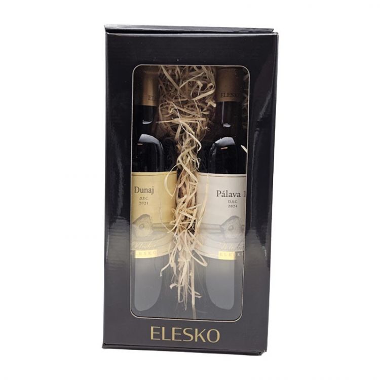 Elesko Darčeková Krabica Dunaj D.S.C.ročník 2021 0,75l + Pálava 1 D.S.C. ročník 2024 0,75