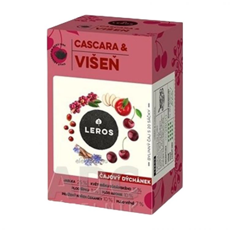 Leros čajová chvíľka, višňa & cascara 20 x 2g
