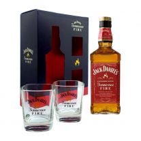 Jack Daniels Fire  Whisky 0,7l 35% GB + 2 poháre