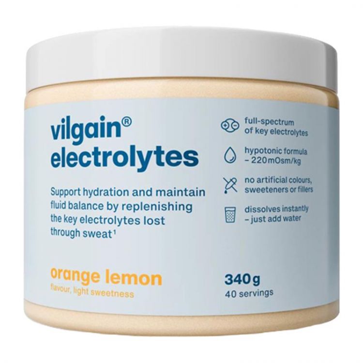 Vilgain Elektrolyty pomaranč & citrón bez stévie 340 g