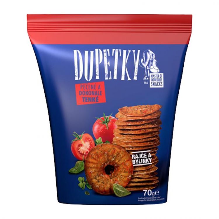 Dupetky pečené & paradajka-bylinky 84g