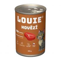 LOUIE konzerva pre mačky - hovädzie 400 g
