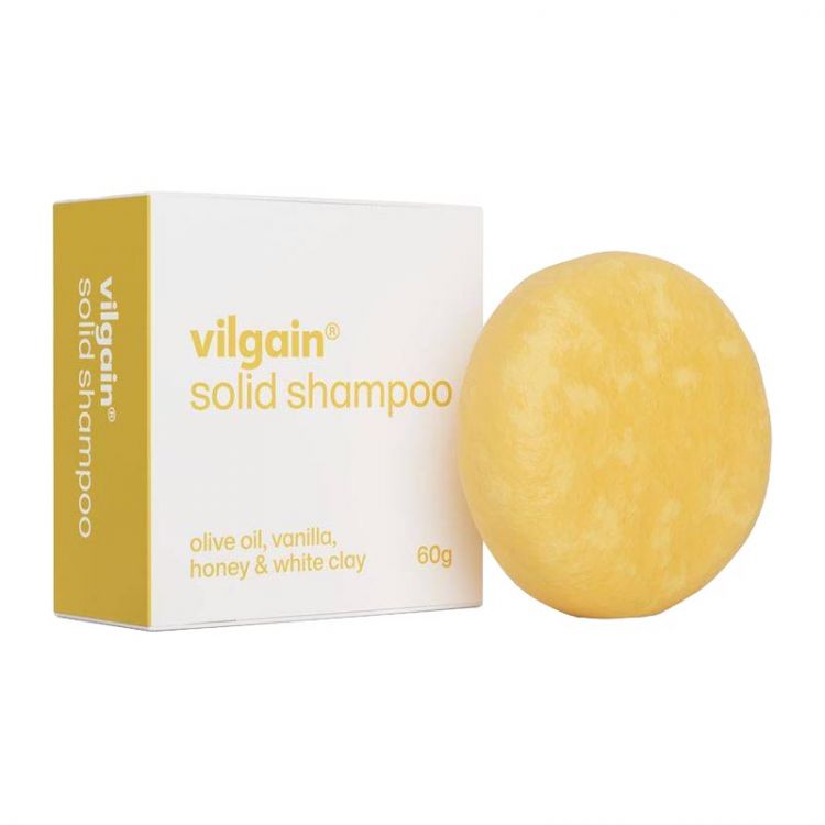Vilgain Tuhý šampón Olivový olej, vanilka, med & biely íl 60 g