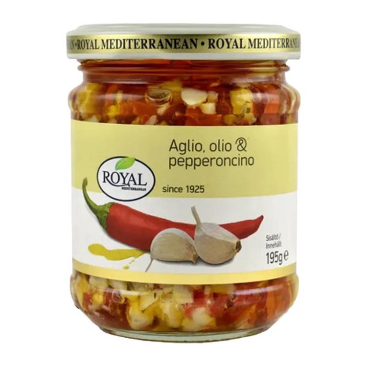 Royal Mix chilli papričiek a cesnaku v oleji 195g