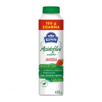 KUNÍN Acidofilné mlieko jahoda 300g + 150g zdarma