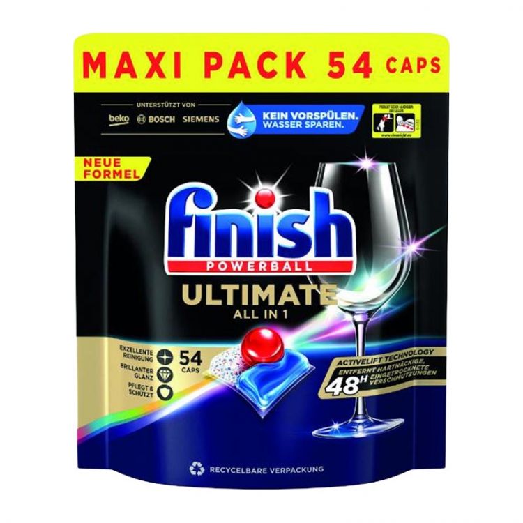 Finish Tabs Powerball Ultimate All in 1 Fresh   54 ks