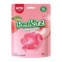 Amos Peelerz vylupovacie gumové cukríky broskyňa  65 g