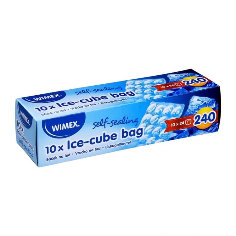 Vrecko na ľad (LDPE) samozatváracie pre 24 kociek [10 ks]