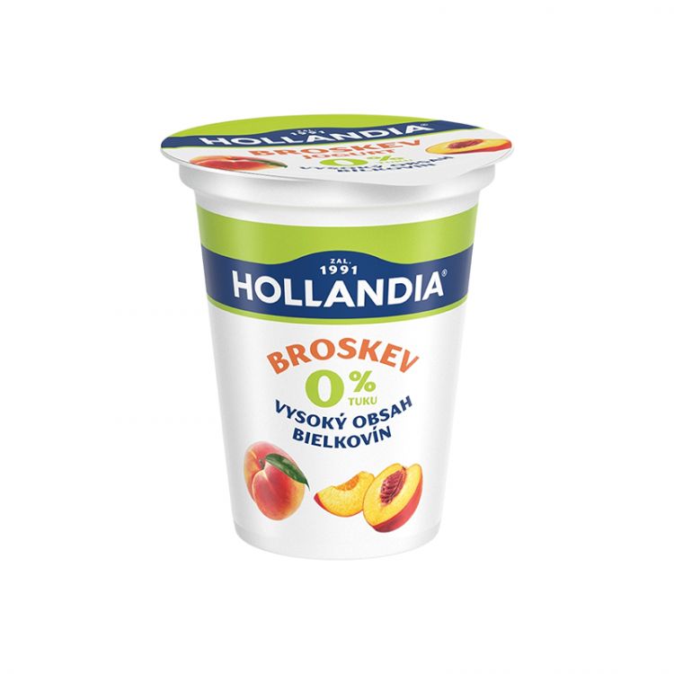 HOLLANDIA Jogurt nízkotučný broskyňa 150g