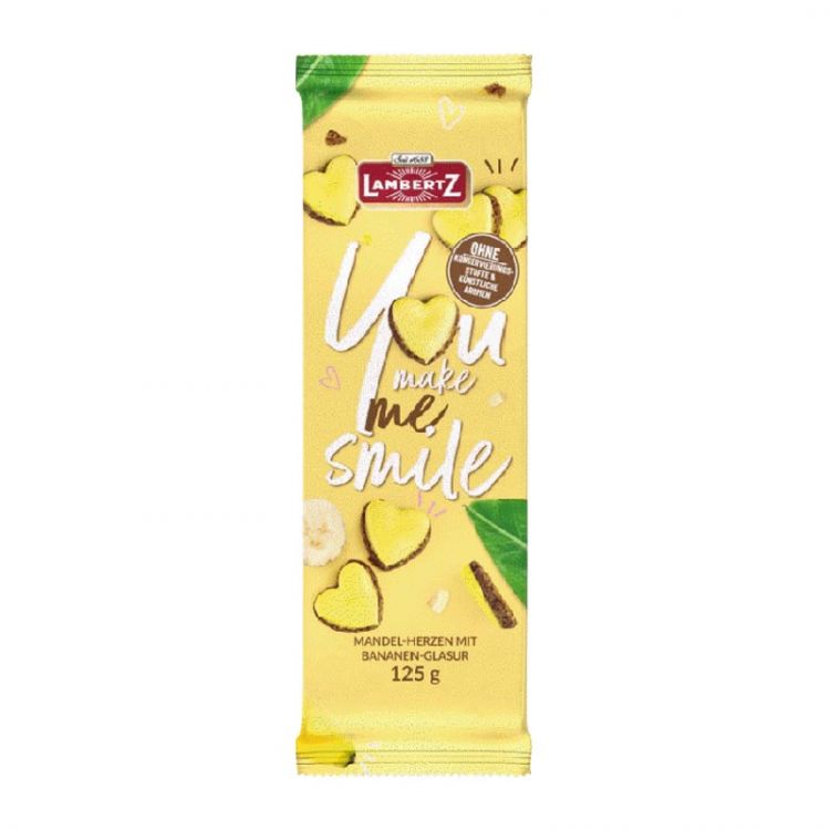 LAMBERTZ mandlové srdiečka banán 125g