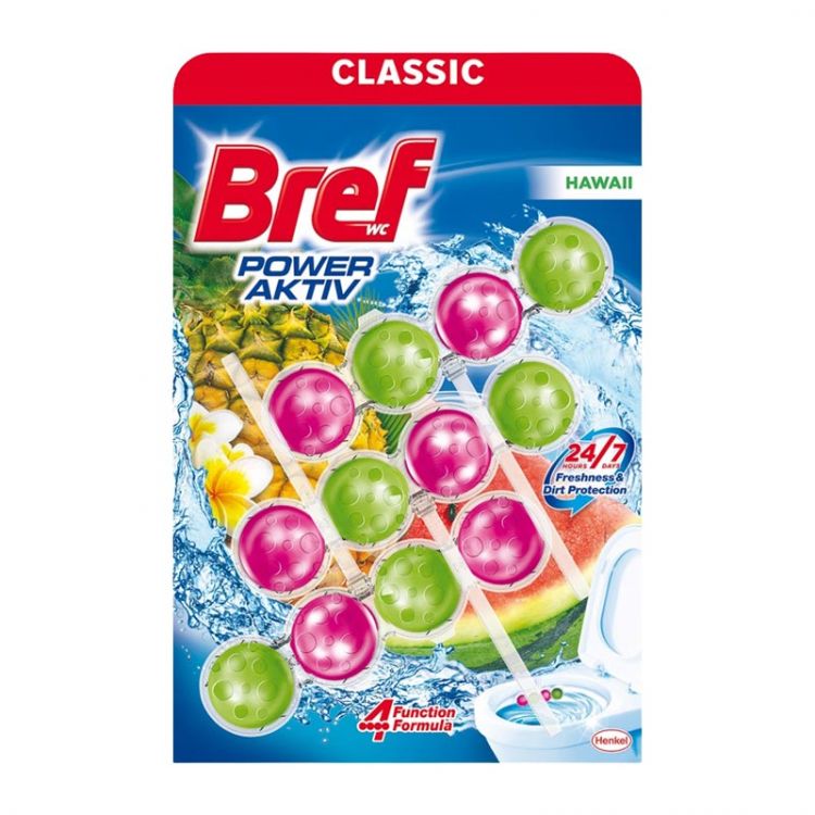 Bref Power Active Hawaii tuhý WC blok 3x50 g
