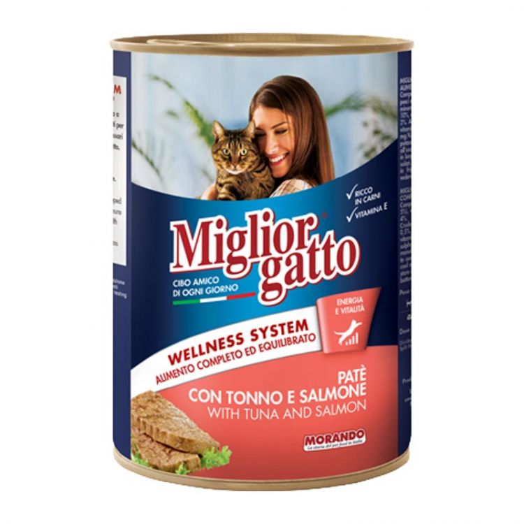 Miglior Gatto Konzerva pre mačky  Tuna&Salmon pate 400 g