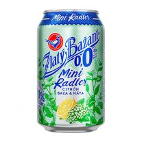 Zlatý Bažant radler 0,0% Citrón-Baza-Mäta 330ml plech