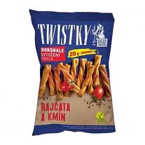 Twistky pečené & paradajky-rasca 180g