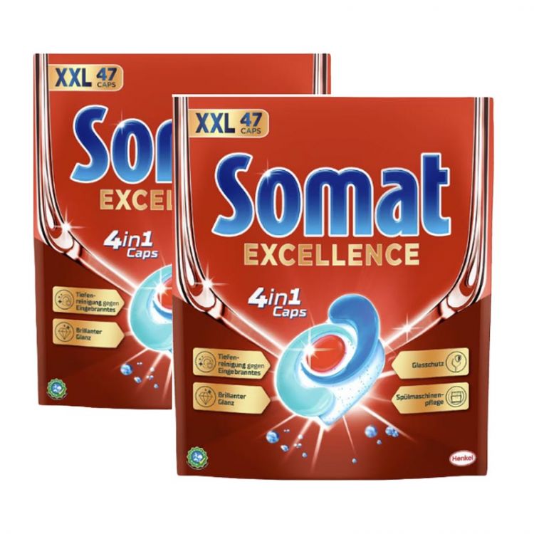 Somat liquid caps  Excellence 4in1  super pack  2 x 47 ks