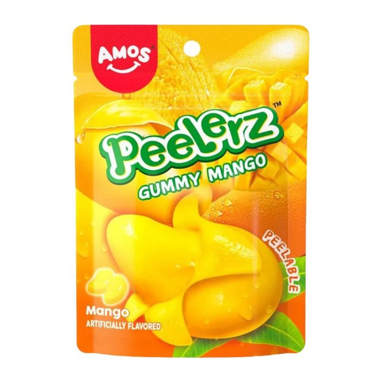 Amos Peelerz vylupovacie gumové cukríky Mango 65g