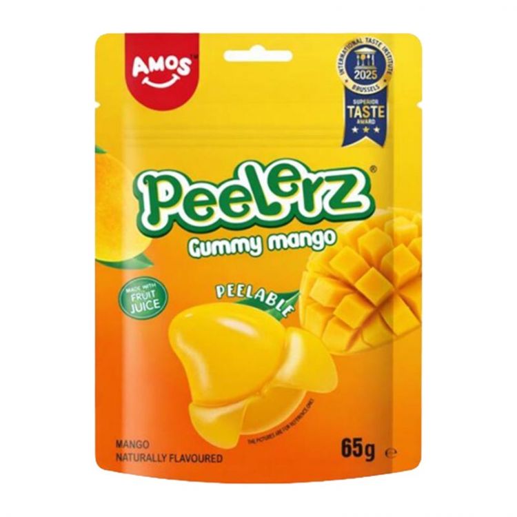 Amos Peelerz vylupovacie gumové cukríky mango 65 g