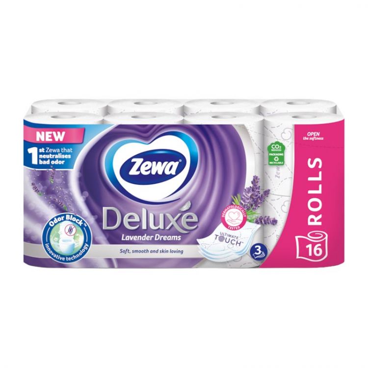 Zewa toaletný papier Deluxe 3vrst./16ks  Lavender Dreams