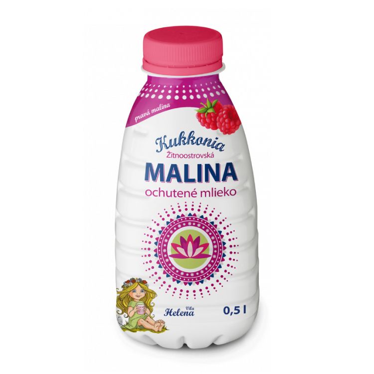 Kukkonia Žitnoostrovská malina ochutené mlieko 0,5 l - eDELIA.sk