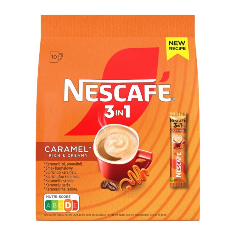 NESCAFE 3v1 Caramel, 8 vrecúšok 128g