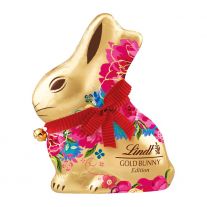 Lindt Zlatý Zajačik s kvetmi mliečna čokoláda 100 g