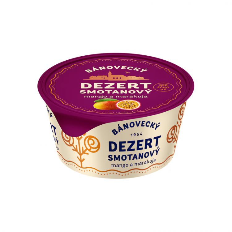 MILSY Banovecký dezert smotanový mango a marakuja 135 g