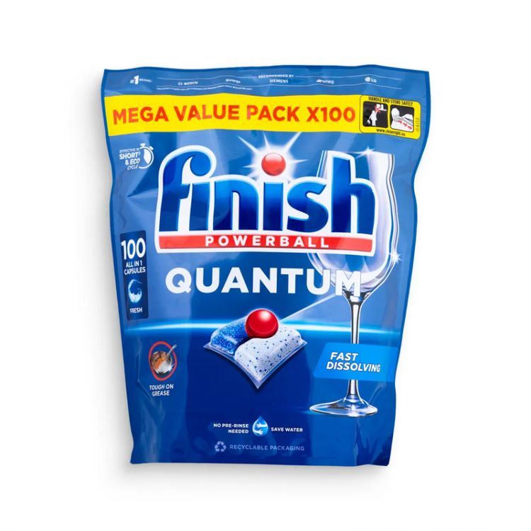 Finish Tablety do umývačky riadu All in One Quantum Regular 100 ks