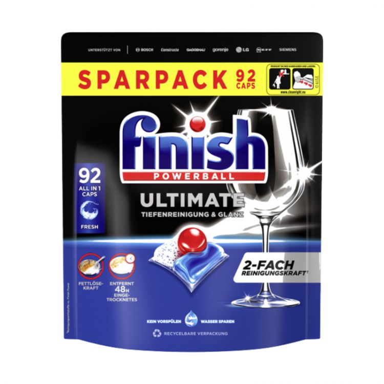 Finish Tablety do umývačky riadu Ultimate All in 1 Fresh 92 ks