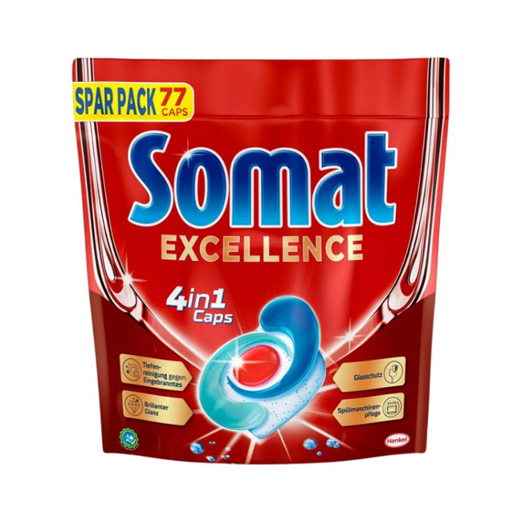 Somat Tablety do umývačky riadu  Excellence 4in1 77 ks