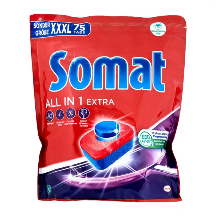 Tablety do myčky Somat All in 1 Extra, 75 ks