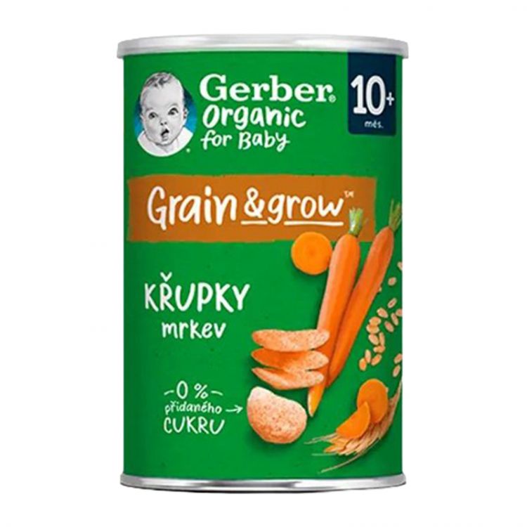 GERBER Organic chrumky mrkva 35 g