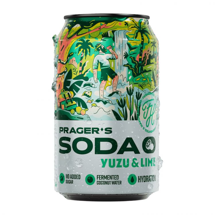 PRAGER'S Soda Yuzu & Lime 330ml