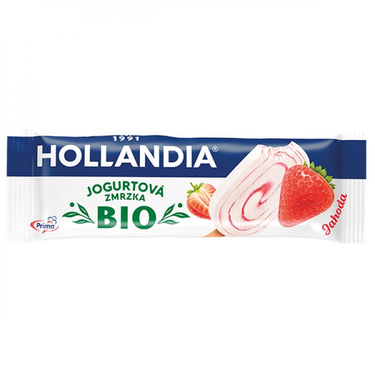 Hollandia BIO jogurtová zmrzka jahoda 85ml