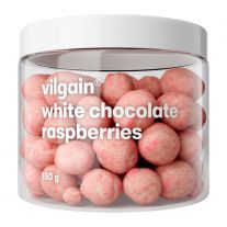 Vilgain Lyofilizované maliny v čokoláde biela čokoláda 150 g