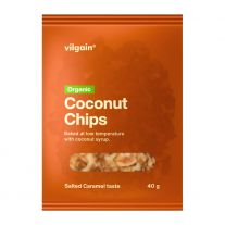 Vilgain Kokosové chipsy BIO slaný karamel 40 g