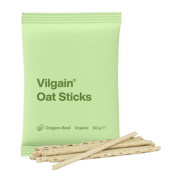 Vilgain Oat Sticks BIO oregano a bazalka 50 g