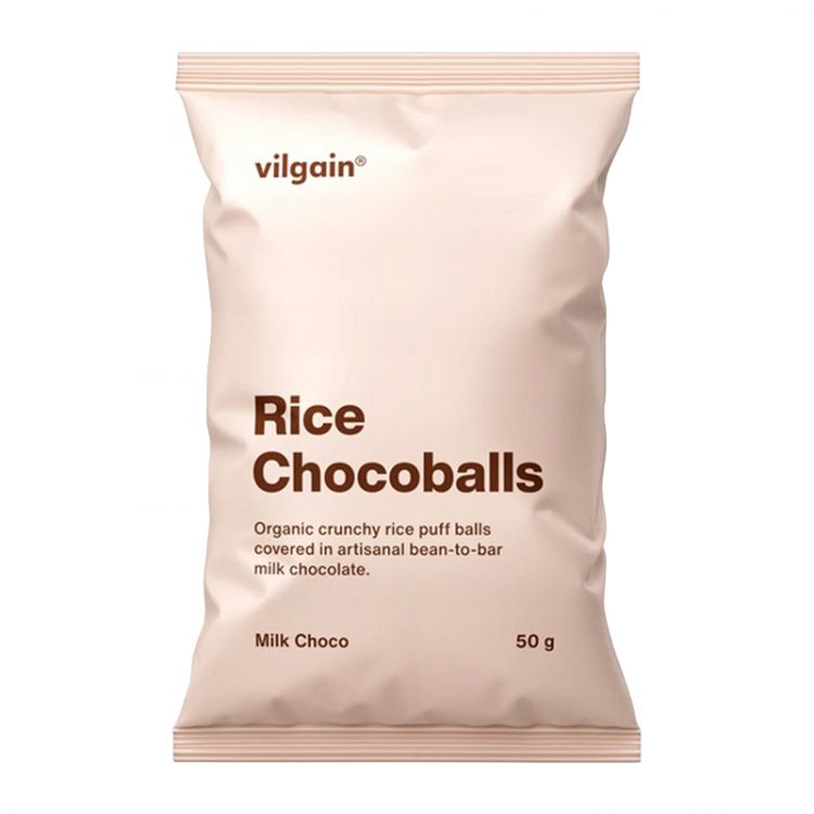 Vilgain Rice Chocoballs BIO mliečna čokoláda 50 g