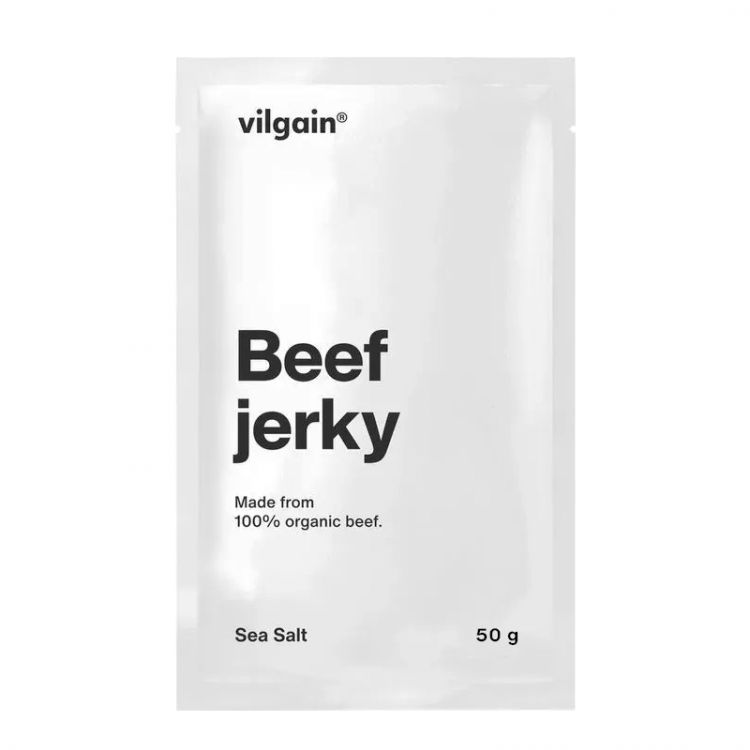 Vilgain Beef Jerky BIO morská soľ 50 g