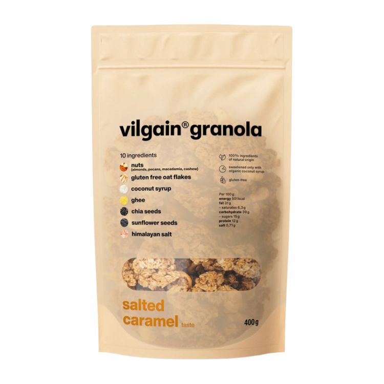 Vilgain Granola slaný karamel 400 g