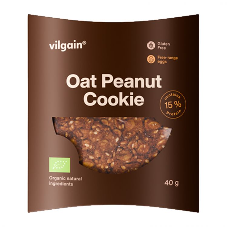 Vilgain Oat Peanut Cookie BIO 40 g