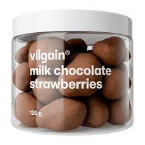 Vilgain Lyofilizované jahody v čokoláde mliečna čokoláda 120 g