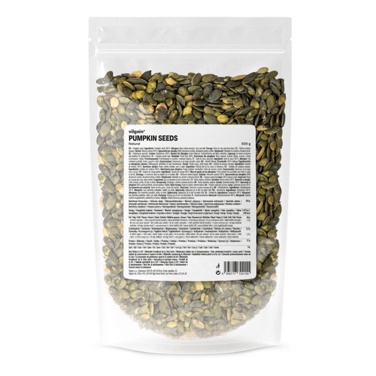 Vilgain Tekvicové semienka natural 500 g