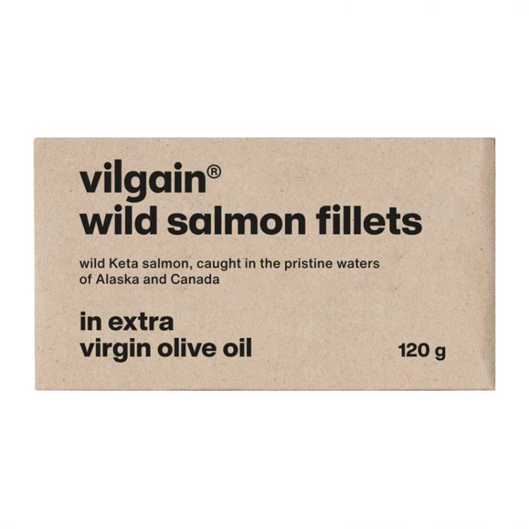 Vilgain Filety z divokého lososa v olivovom oleji 120 g