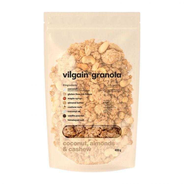 Vilgain Granola kokos, mandle a kešu 400 g