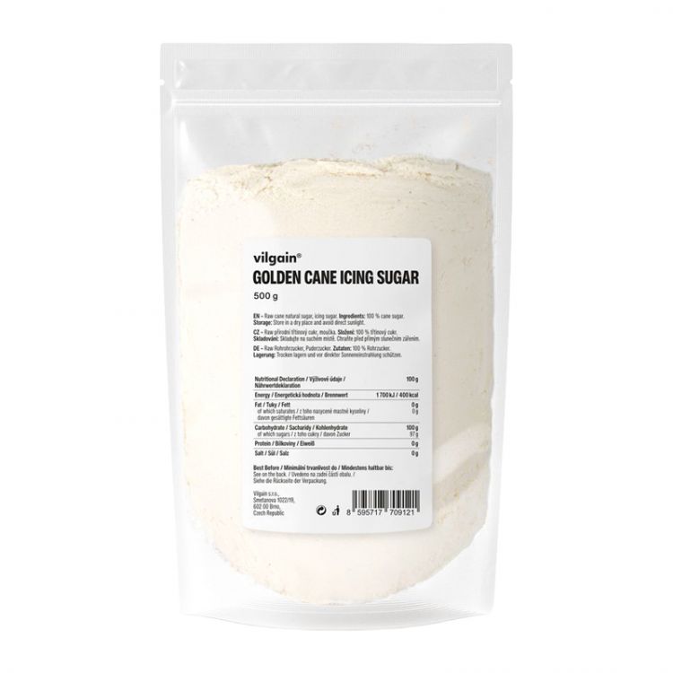 Vilgain Práškový trstinový cukor 500 g